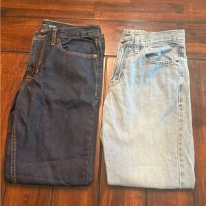 Old Navy Dark and Light Wash Denim Jeans, size 32x32